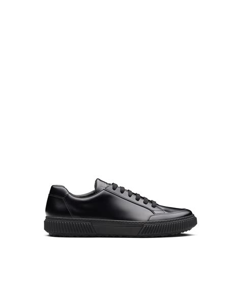 4e3467 prada|Stratus Brushed Rois Leather Sneakers .